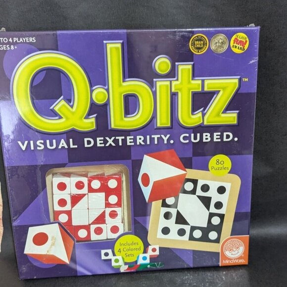 Q-Bitz Visual Dexterity Cubed Game - MindWare Qbitz - NEW SEALED - Picture 1 of 8